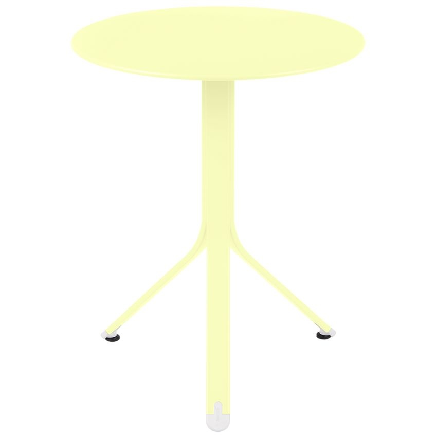 Citronově žlutý kovový stůl Fermob Rest'O Ø 60 cm