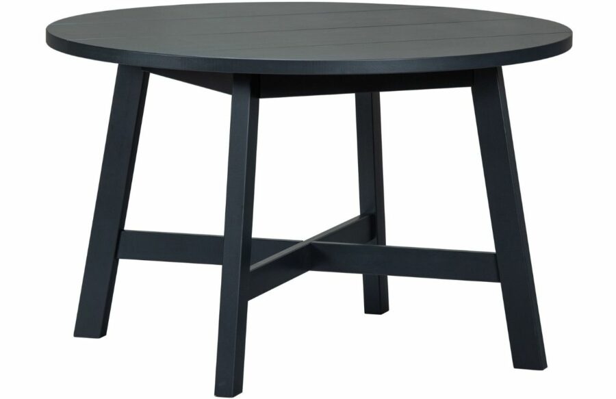 Hoorns Černý borovicový jídelní stůl Besona 120 cm
