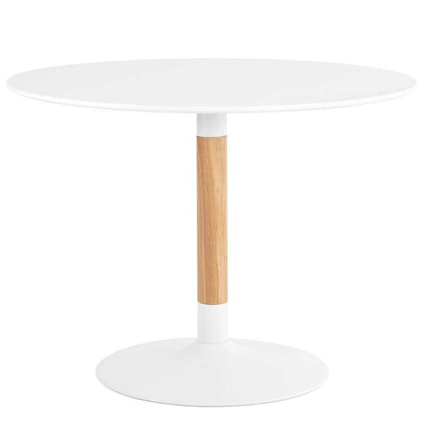 Bílý lakovaný jídelní stůl Somcasa Mira 100 cm