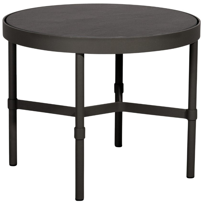 Černý keramický zahradní odkládací stolek No.100 Mindo 58