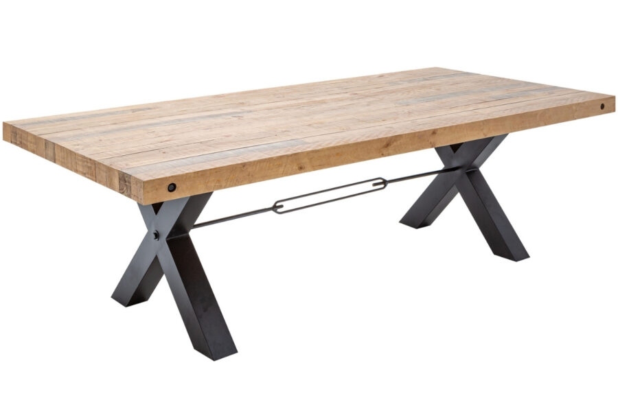 Moebel Living Masivní borovicový jídelní stůl Hogan 200x100 cm