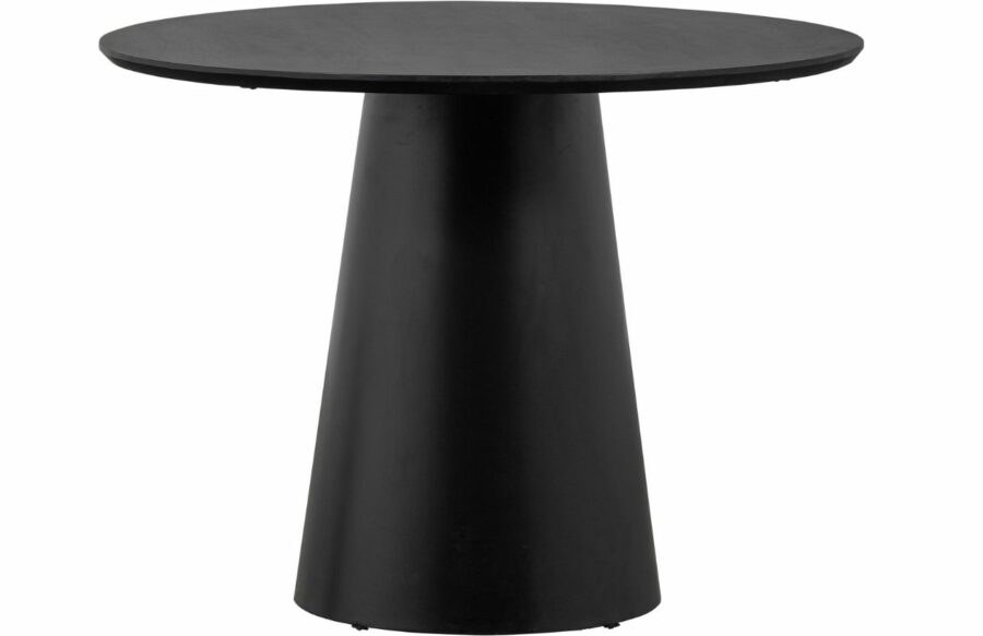 Hoorns Černý mangový jídelní stůl Nanom 102 cm