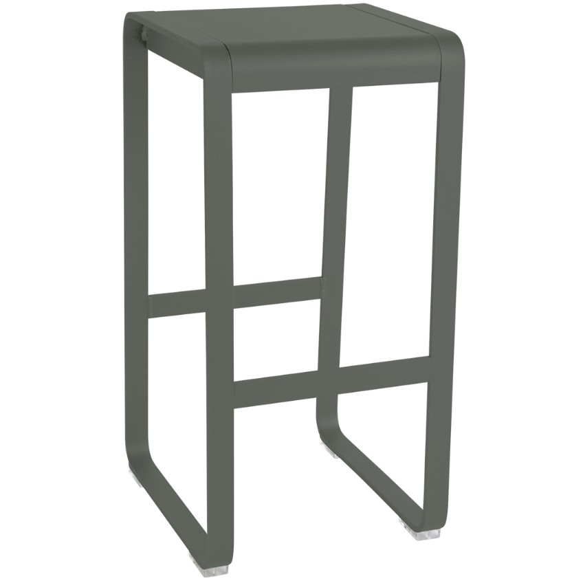 Šedozelená hliníková zahradní barová židle Fermob Bellevie 75 cm