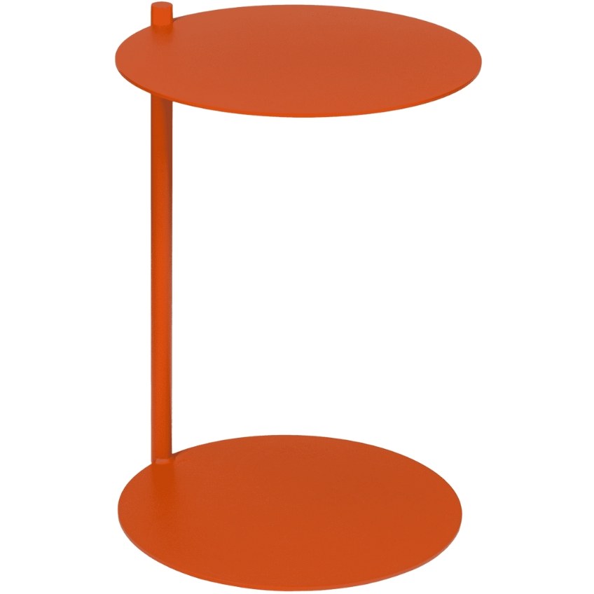 Noo.ma Oranžový kovový odkládací stolek Ande 40 cm