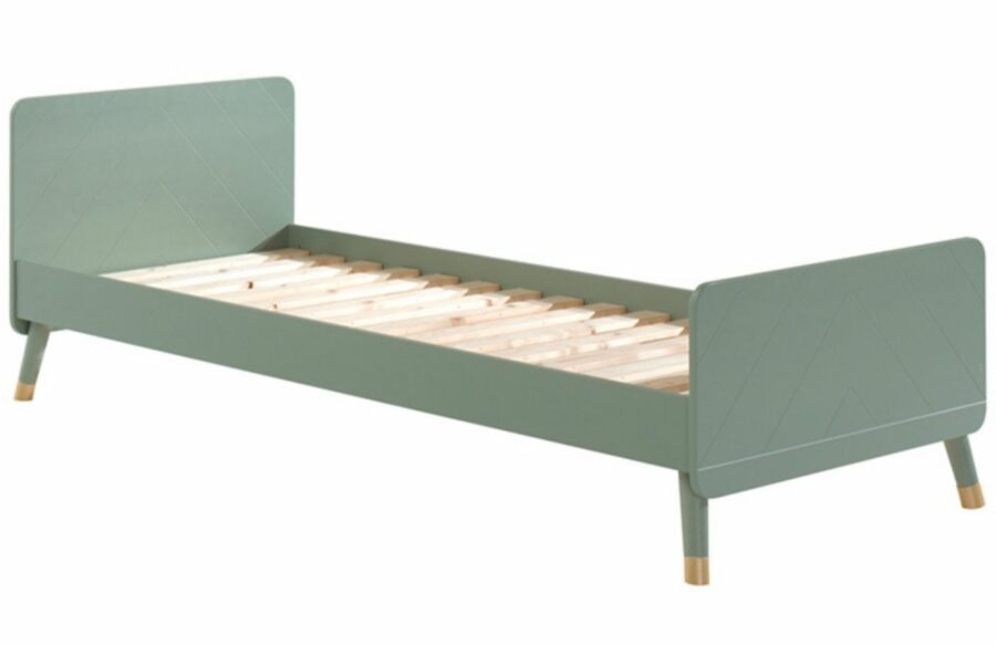 Zelená lakovaná postel Vipack Billy 90 x 200 cm