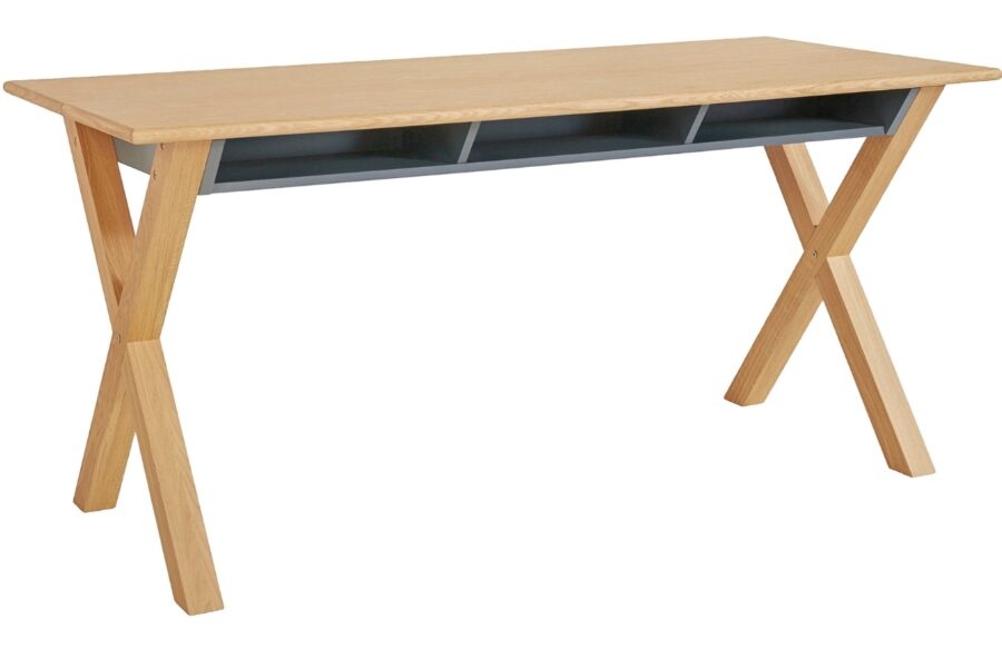 Dubový pracovní stůl Woodman Luca 160 x 70 cm s úložným prostorem
