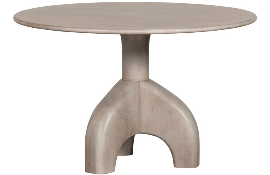 Hoorns Dřevěný kulatý jídelní stůl Apollin 120 cm