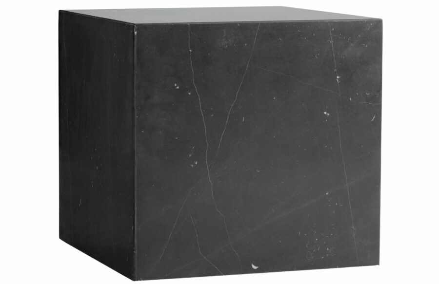 Audo CPH Černý mramorový noční/odkládací stolek AUDO PLINTH 40 x 40 cm