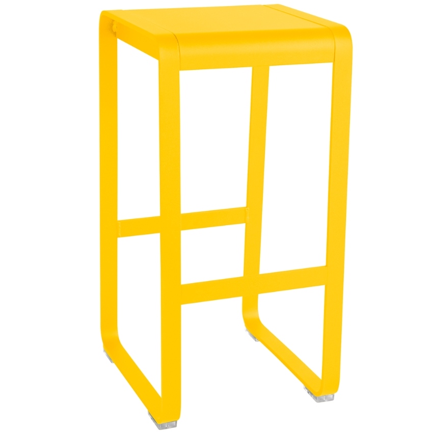 Žlutá hliníková zahradní barová židle Fermob Bellevie 75 cm